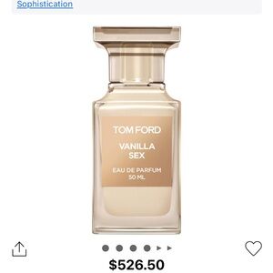 Tom Ford vanilla sex 50 ML. 2/3 full.